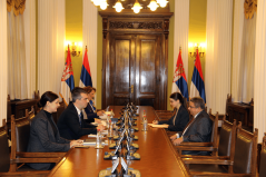 18 January 2023 The National Assembly Speaker in meeting with the Ambassador of the Republic of Cuba to Serbia